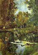 Valentin Serov Pond in Abramtsevo. Study oil on canvas
